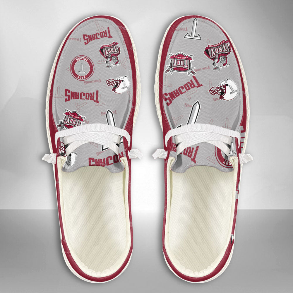 NCAA Troy Trojans Custom Name Hey Dude Shoes 04 M79