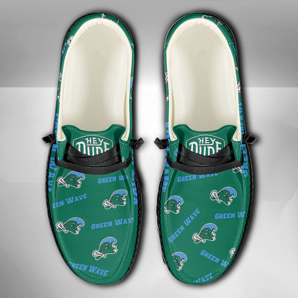 NCAA Tulane Green Wave - Custom Name Hey Dude Shoes X03