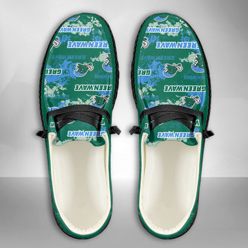 NCAA Tulane Green Wave Custom Name Hey Dude Shoes 05 M79