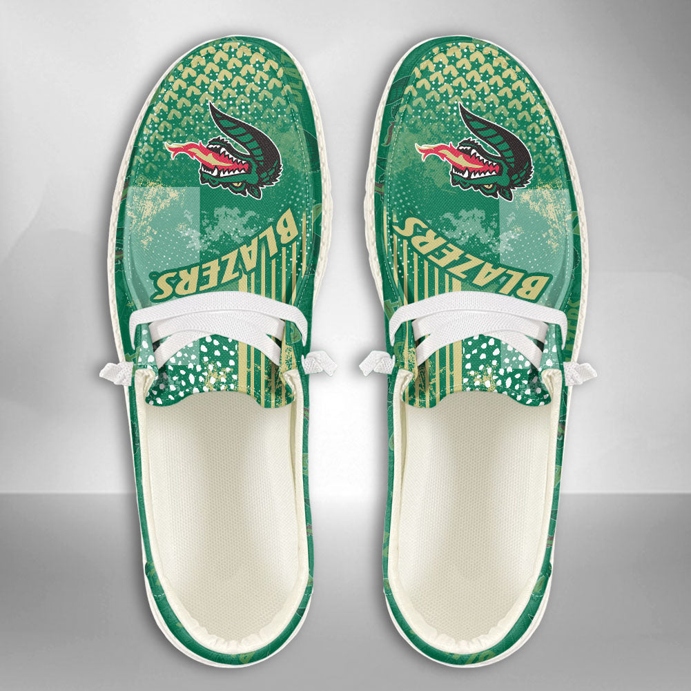 NCAA UAB BLAZERS Custom Name Hey Dude Shoes 03 M7