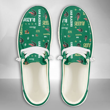 NCAA UAB BLAZERS Custom Name Hey Dude Shoes 04 M12