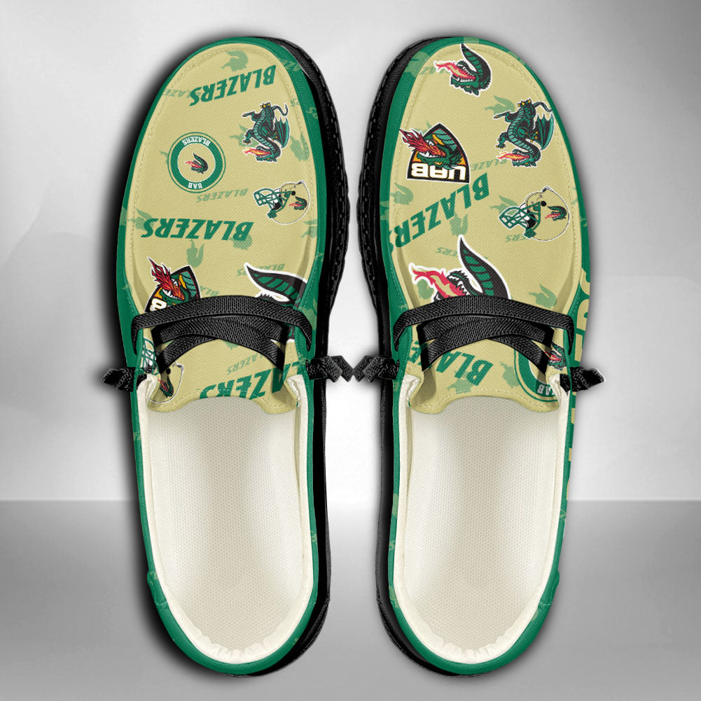 NCAA UAB BLAZERS Custom Name Hey Dude Shoes 04 M79
