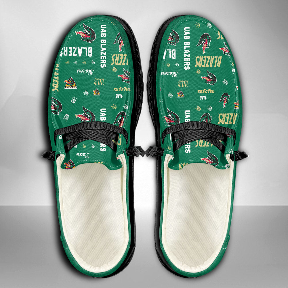NCAA UAB BLAZERS Custom Name Hey Dude Shoes 06 M79