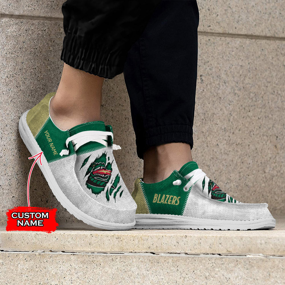 NCAA UAB BLAZERS Custom Name Hey Dude Shoes 09 M79