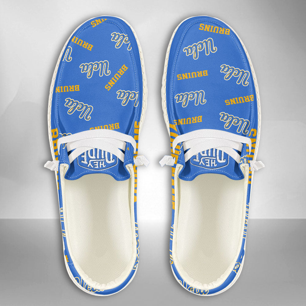 NCAA UCLA Bruins - Custom Name Hey Dude Shoes X03
