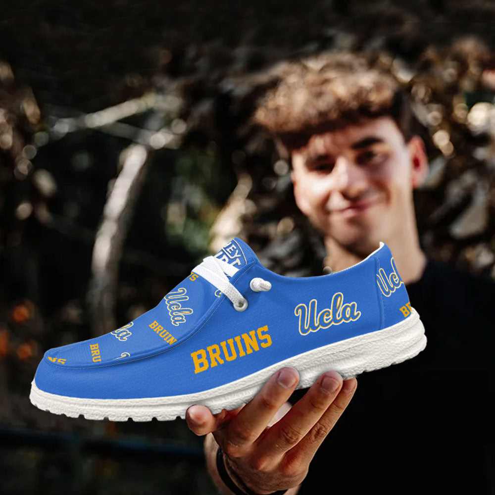 NCAA UCLA Bruins - Custom Name Hey Dude Shoes X03