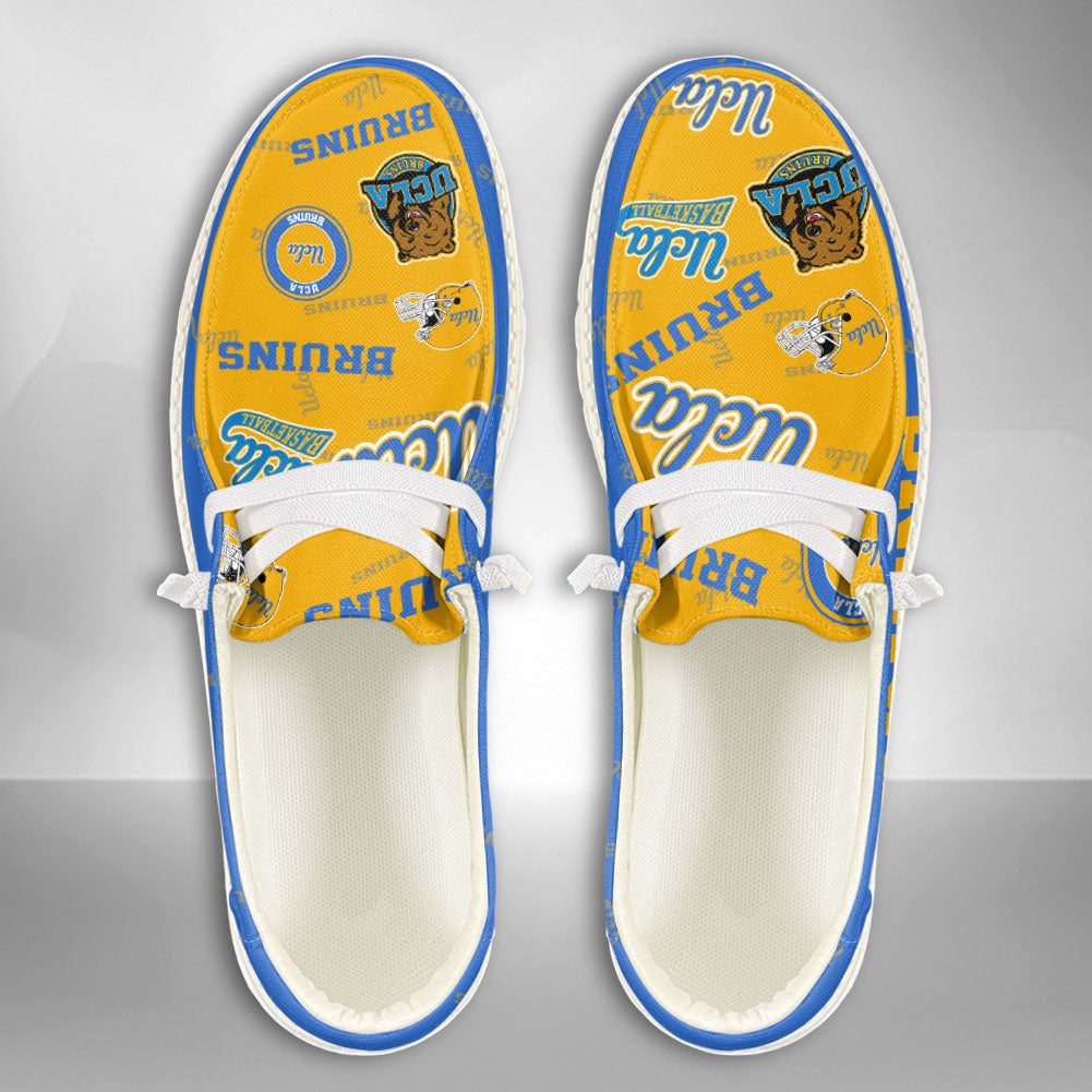 NCAA UCLA Bruins Custom Name Hey Dude Shoes 01 M7