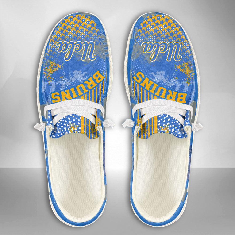 NCAA UCLA Bruins Custom Name Hey Dude Shoes 03 M7