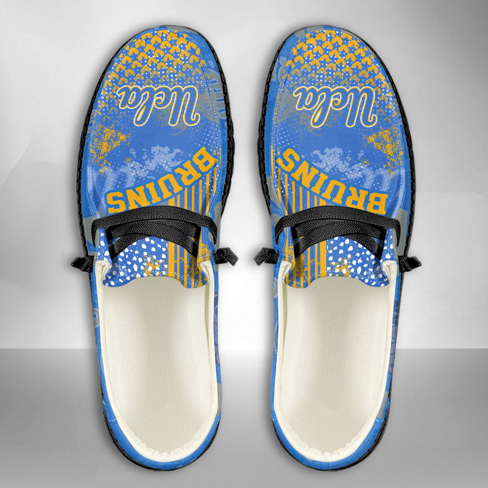 NCAA UCLA Bruins Custom Name Hey Dude Shoes 03 M7