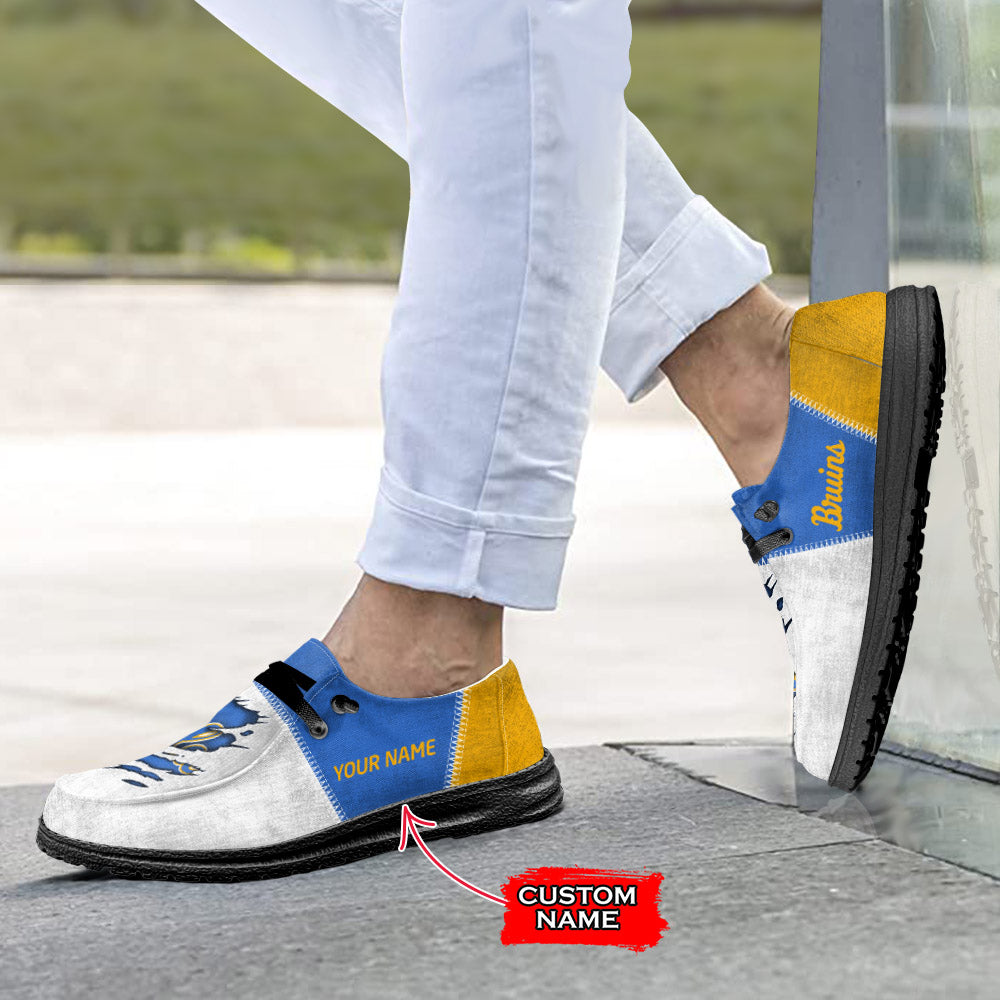 NCAA UCLA Bruins Custom Name Hey Dude Shoes 09 M79