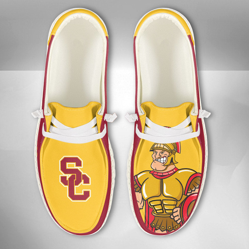 NCAA USC Trojans - Custom Name Hey Dude Shoes 02