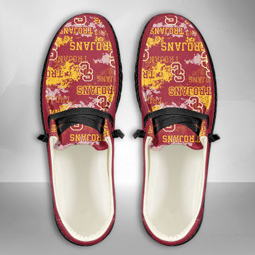 NCAA USC Trojans Custom Name Hey Dude Shoes 05 M79