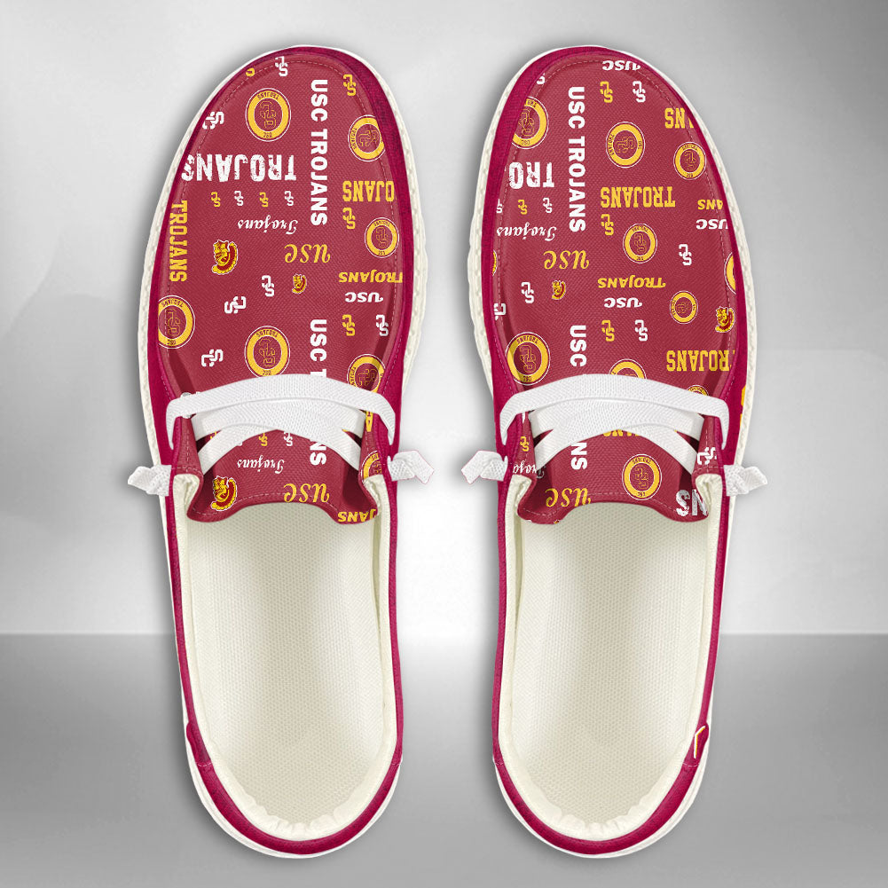 NCAA USC Trojans Custom Name Hey Dude Shoes 06 M79