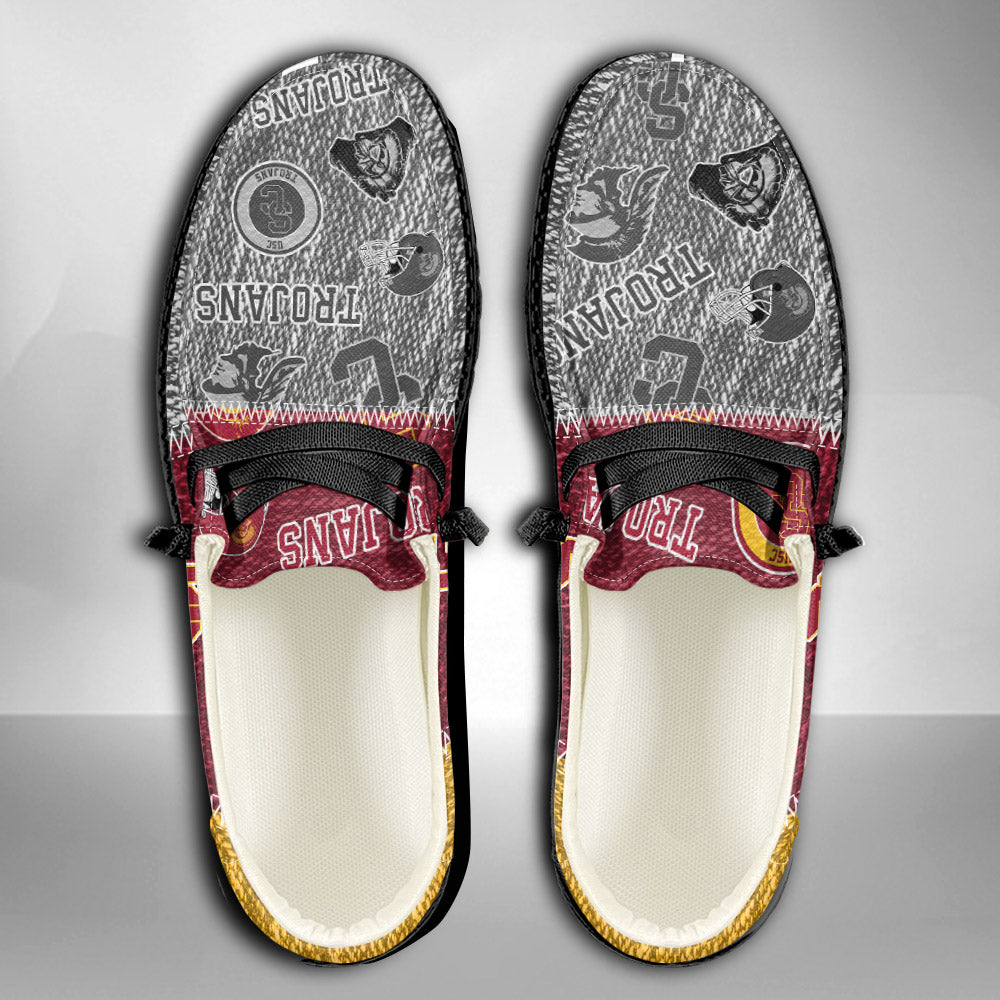 NCAA USC Trojans Custom Name Hey Dude Shoes 08 M79