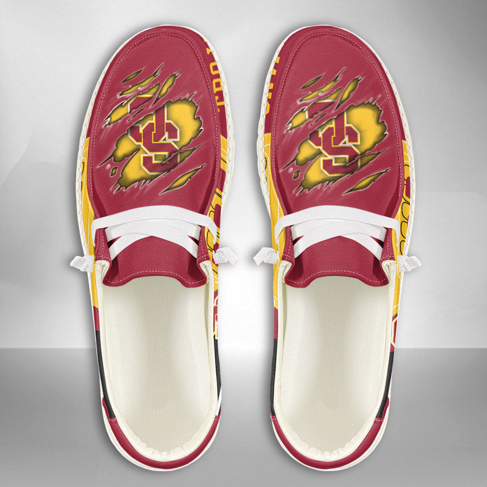 NCAA USC Trojans Custom Name Hey Dude Shoes 11 M79