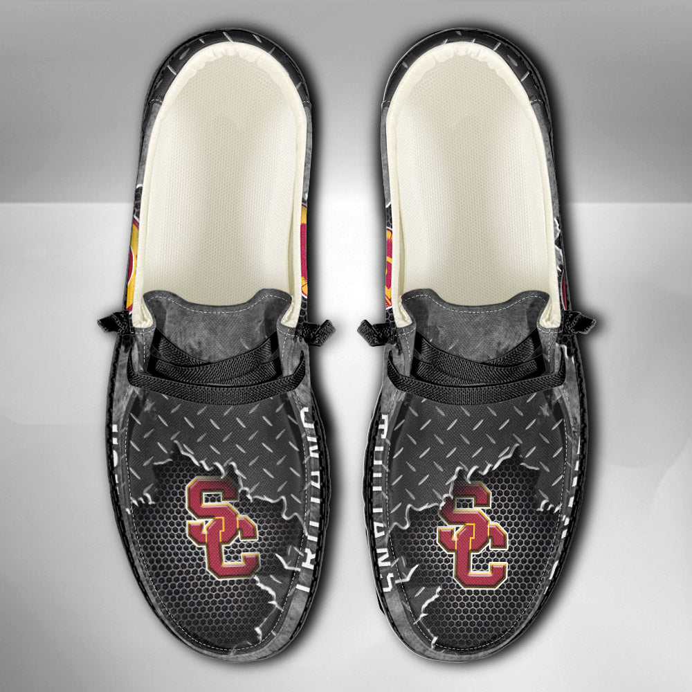 NCAA USC Trojans Custom Name Hey Dude Shoes 15 M79