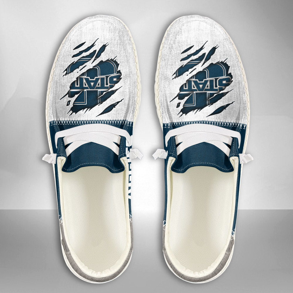 NCAA Utah State Aggies Custom Name Hey Dude Shoes 09 M79