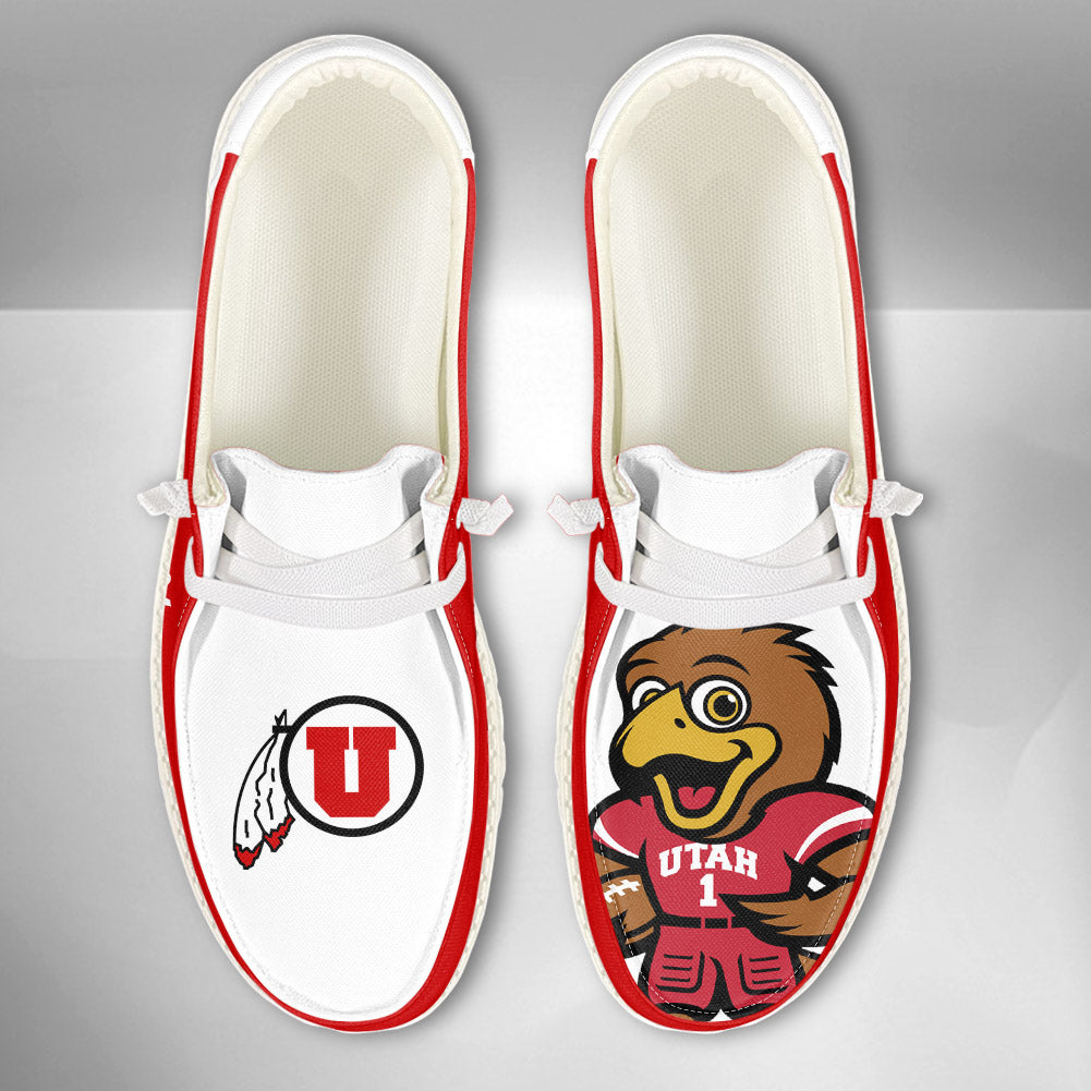 NCAA Utah Utes - Custom Name Hey Dude Shoes 02