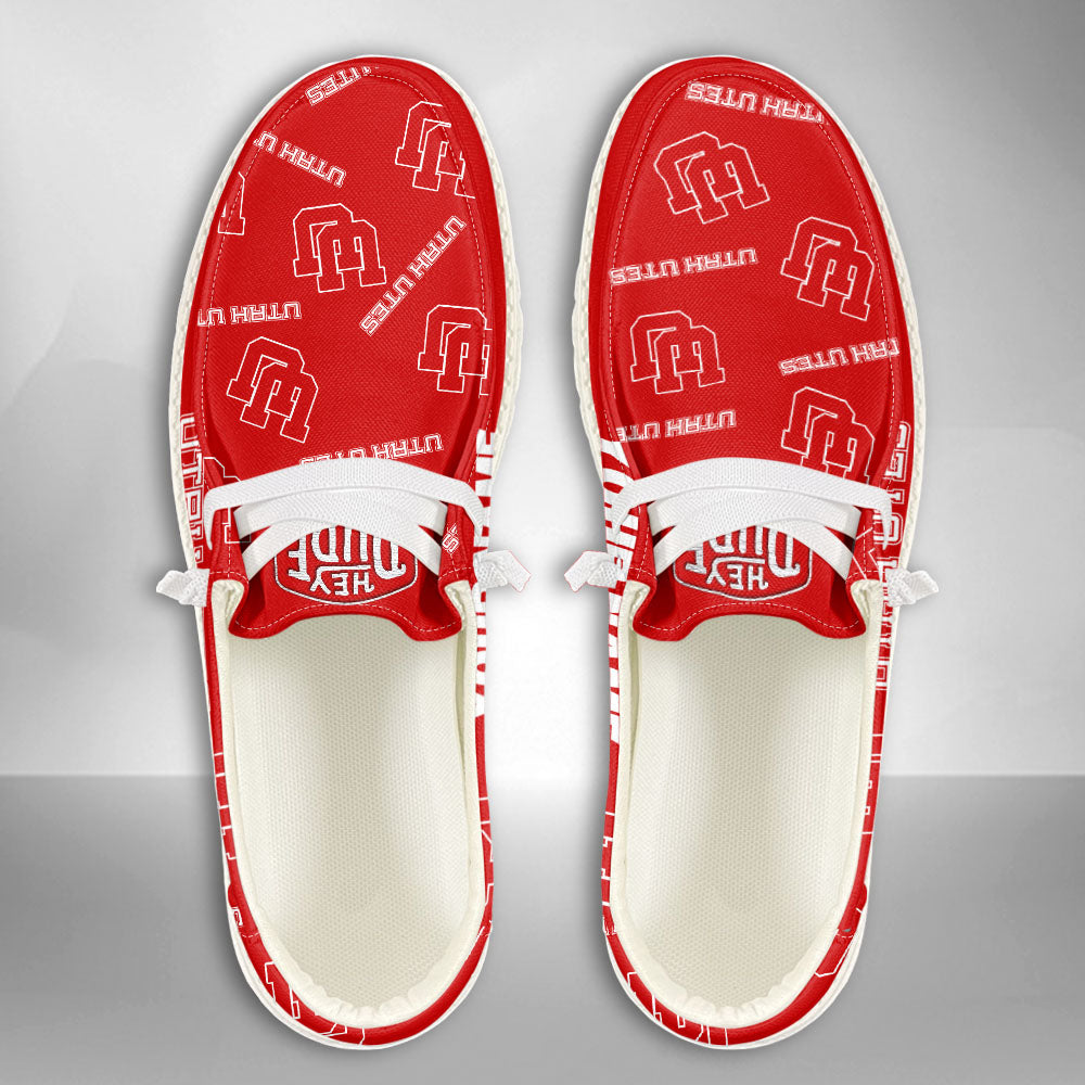 NCAA Utah Utes - Custom Name Hey Dude Shoes X03