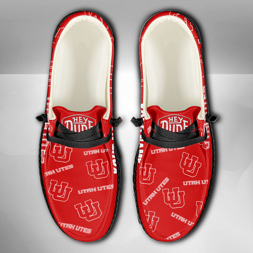 NCAA Utah Utes - Custom Name Hey Dude Shoes X03