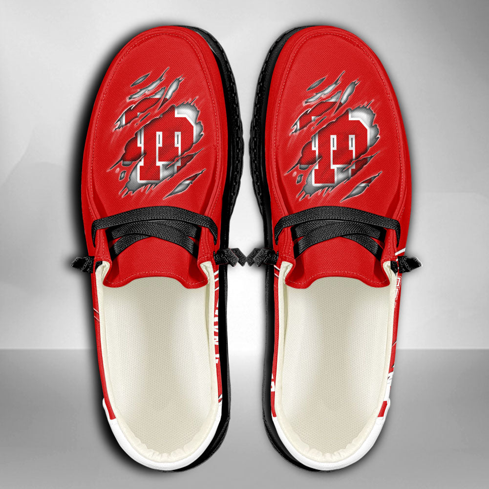 NCAA Utah Utes Custom Name Hey Dude Shoes 06 M7