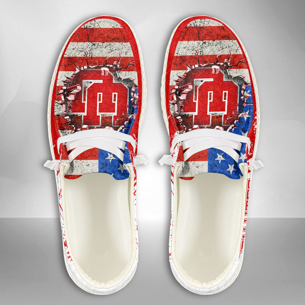 NCAA Utah Utes Custom Name Hey Dude Shoes 07 M79