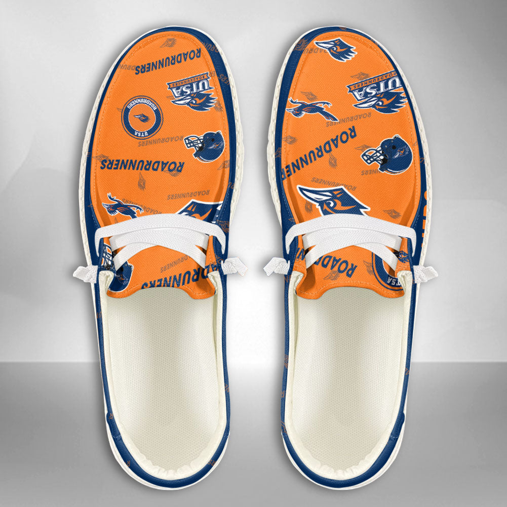 NCAA UTSA Roadrunners Custom Name Hey Dude Shoes 02 M12