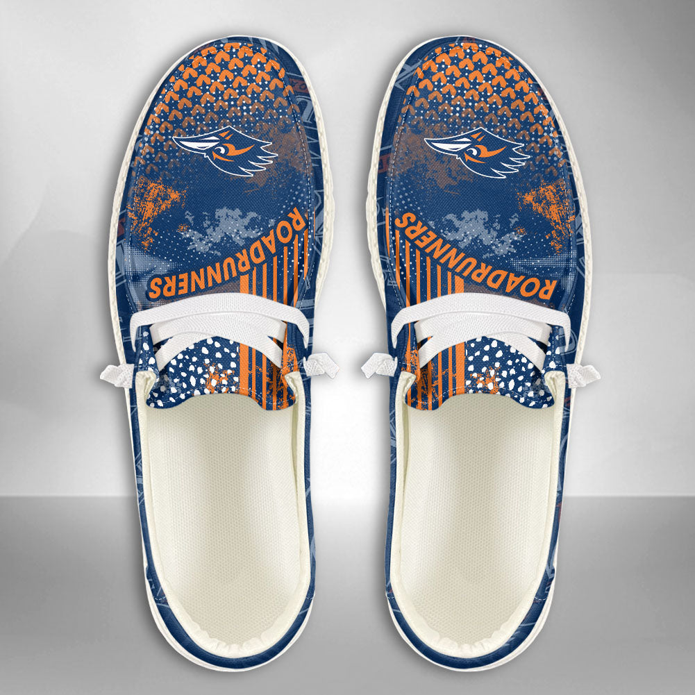 NCAA UTSA Roadrunners Custom Name Hey Dude Shoes 03 M7