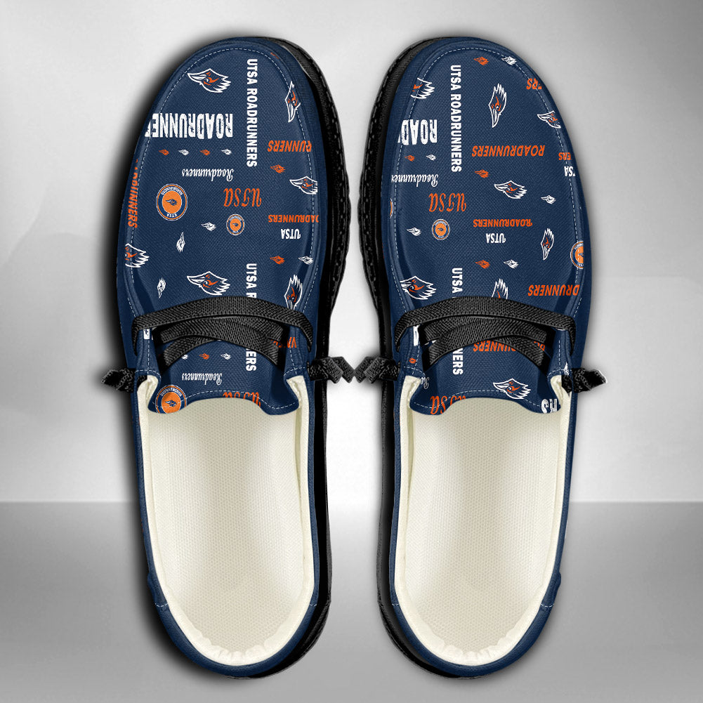 NCAA UTSA Roadrunners Custom Name Hey Dude Shoes 06 M79