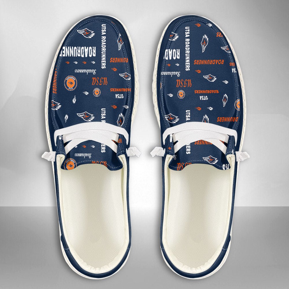 NCAA UTSA Roadrunners Custom Name Hey Dude Shoes 06 M79