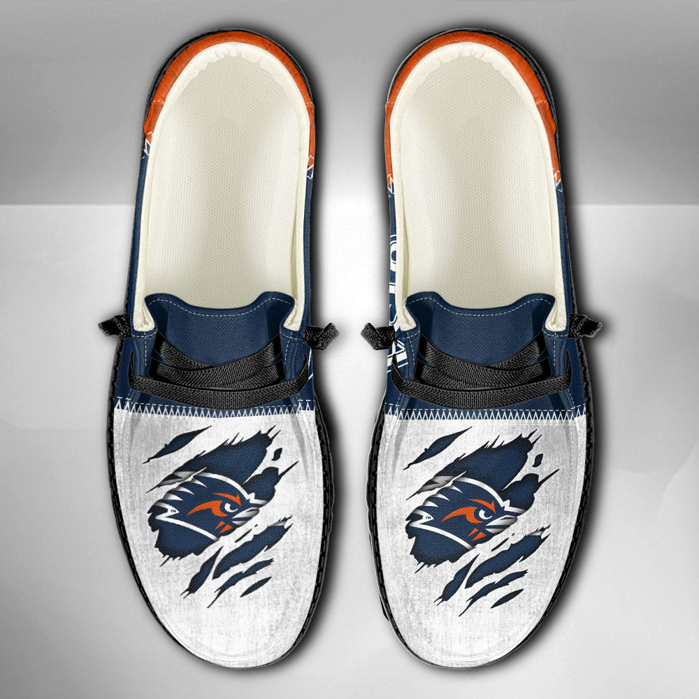 NCAA UTSA Roadrunners Custom Name Hey Dude Shoes 09 M79