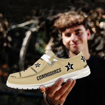 NCAA Vanderbilt Commodores - Custom Name Hey Dude Shoes X03