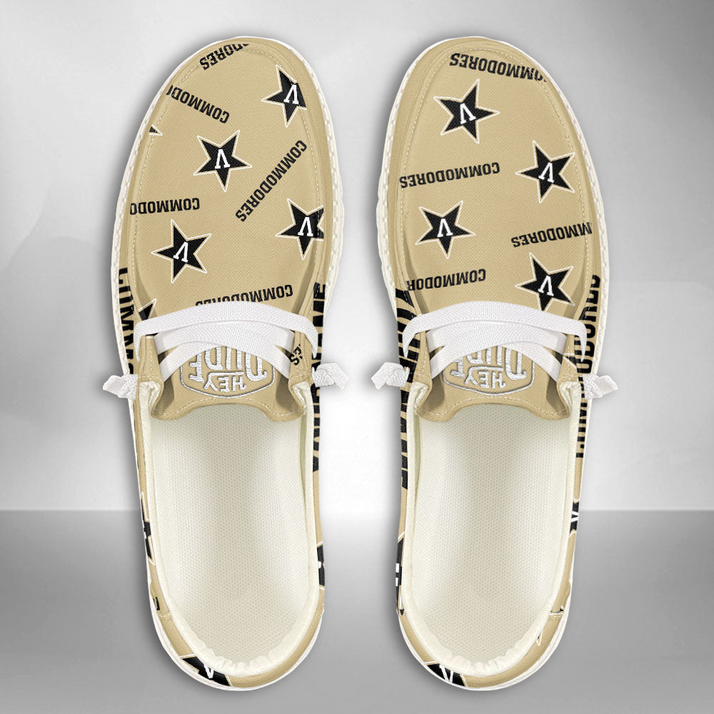 NCAA Vanderbilt Commodores - Custom Name Hey Dude Shoes X03