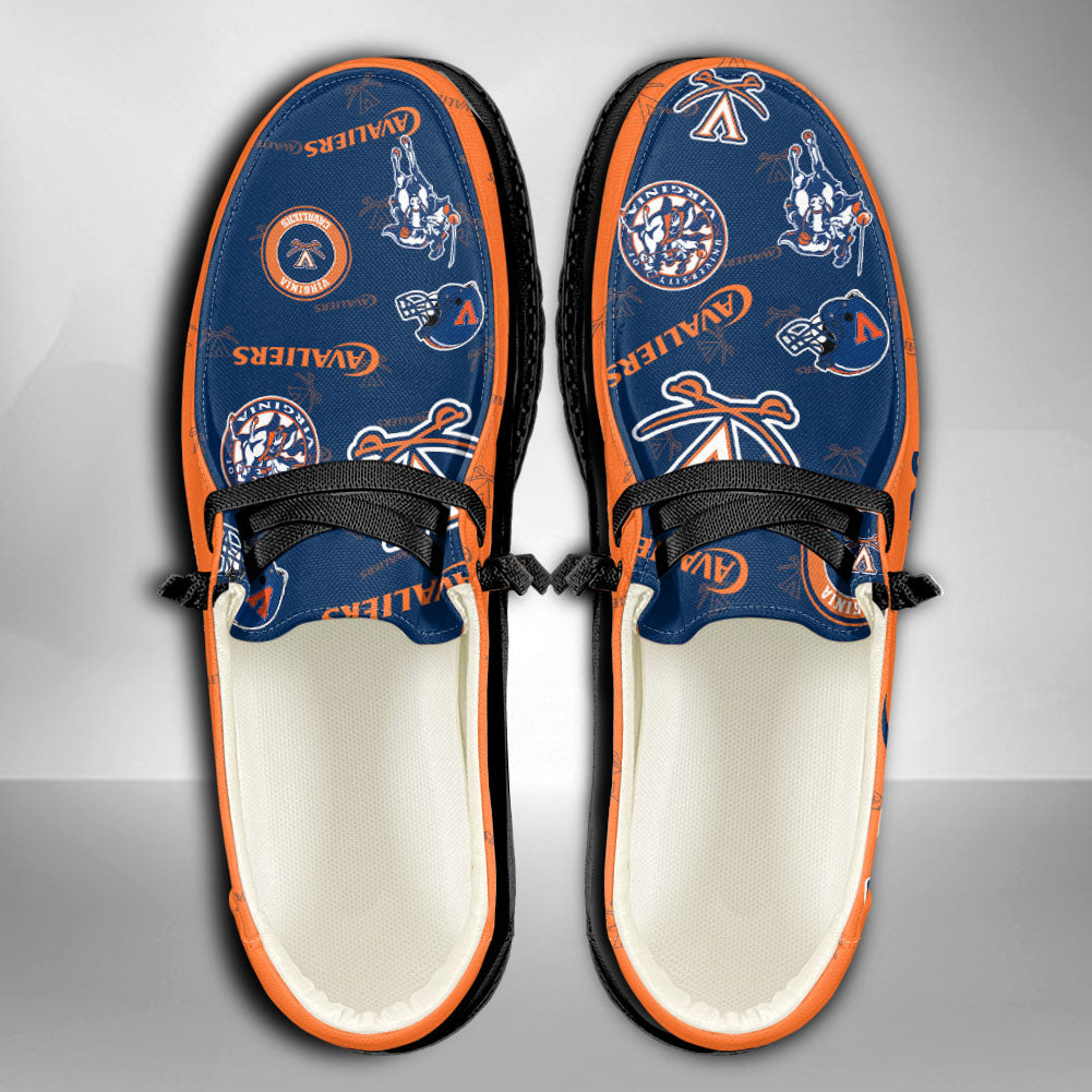 NCAA Virginia Cavaliers Custom Name Hey Dude Shoes 01 M7