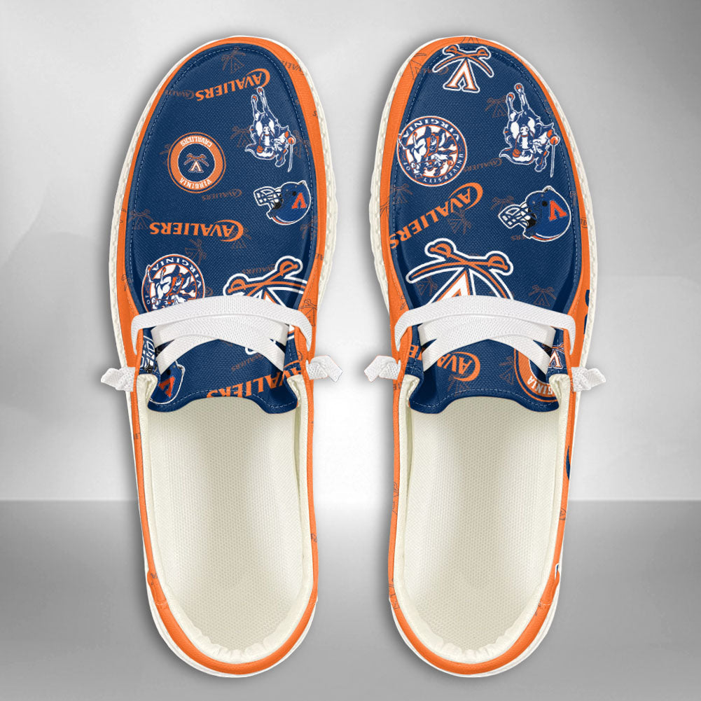 NCAA Virginia Cavaliers Custom Name Hey Dude Shoes 02 M12