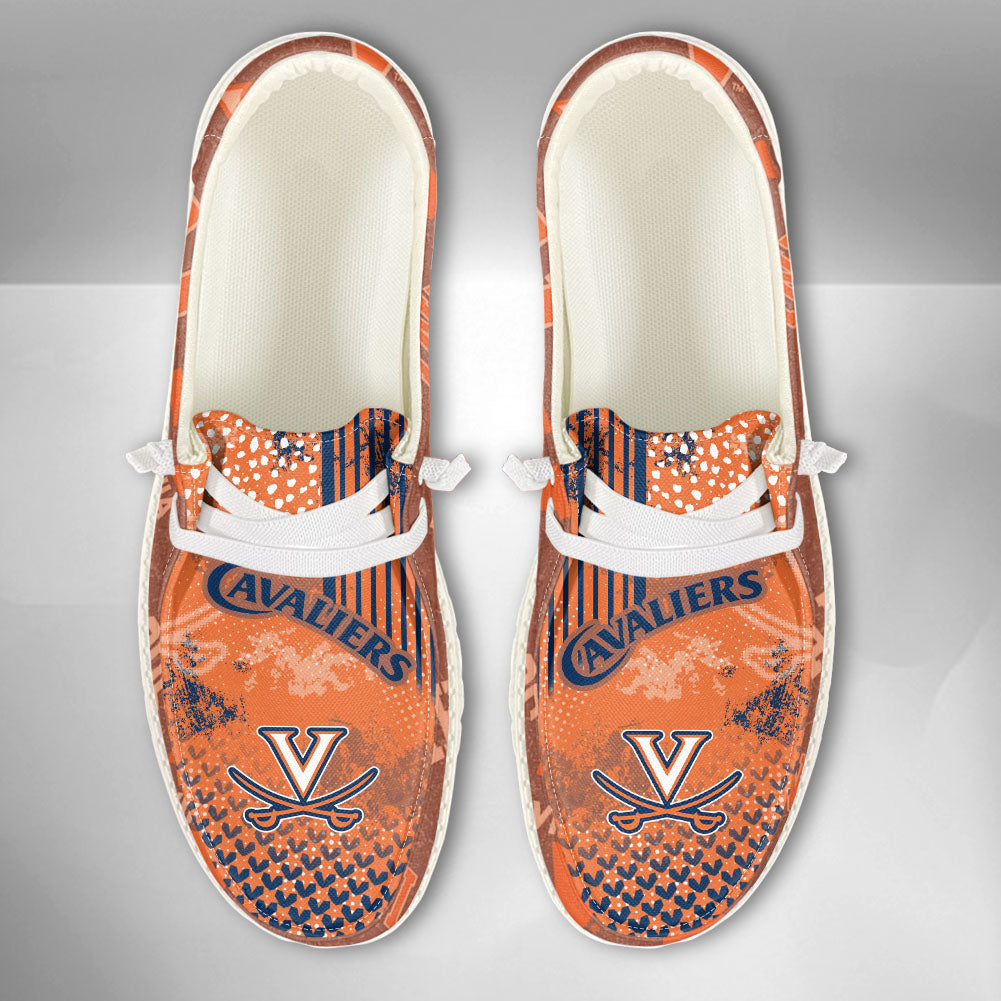 NCAA Virginia Cavaliers Custom Name Hey Dude Shoes 03 M7