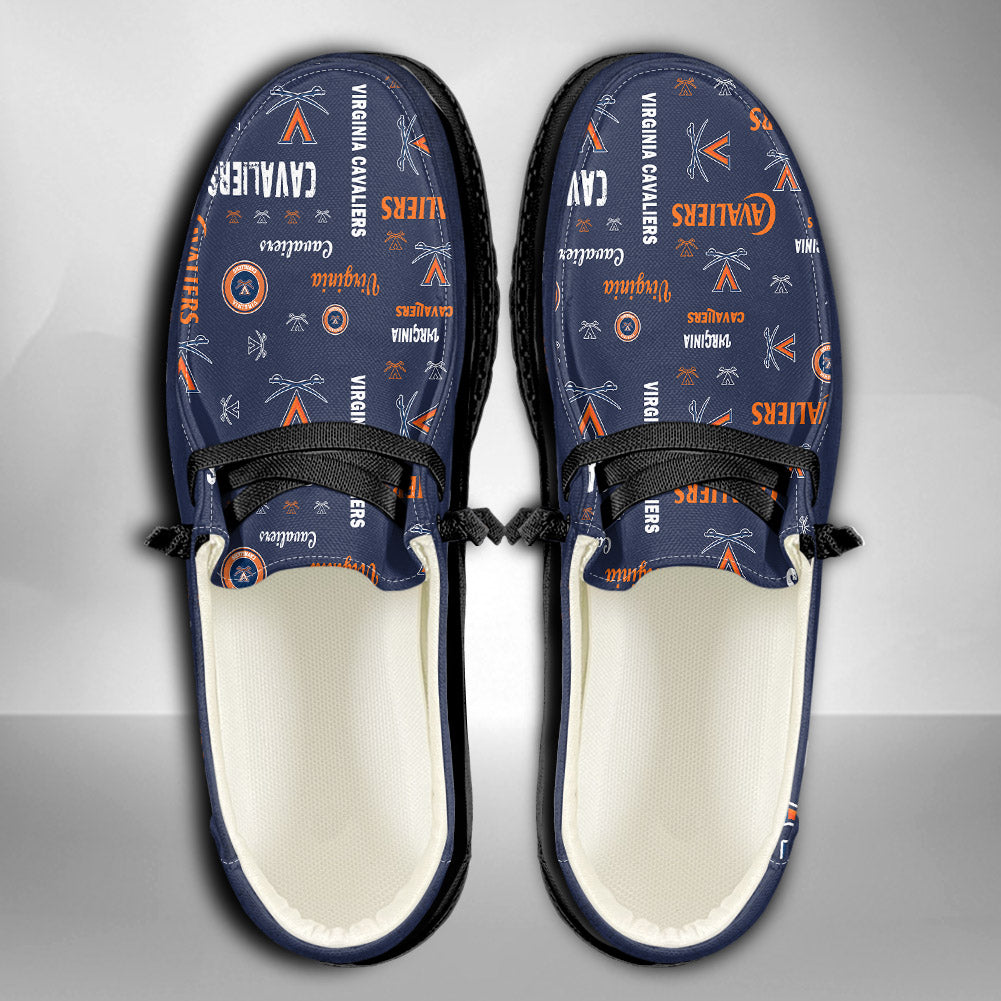 NCAA Virginia Cavaliers Custom Name Hey Dude Shoes 04 M12