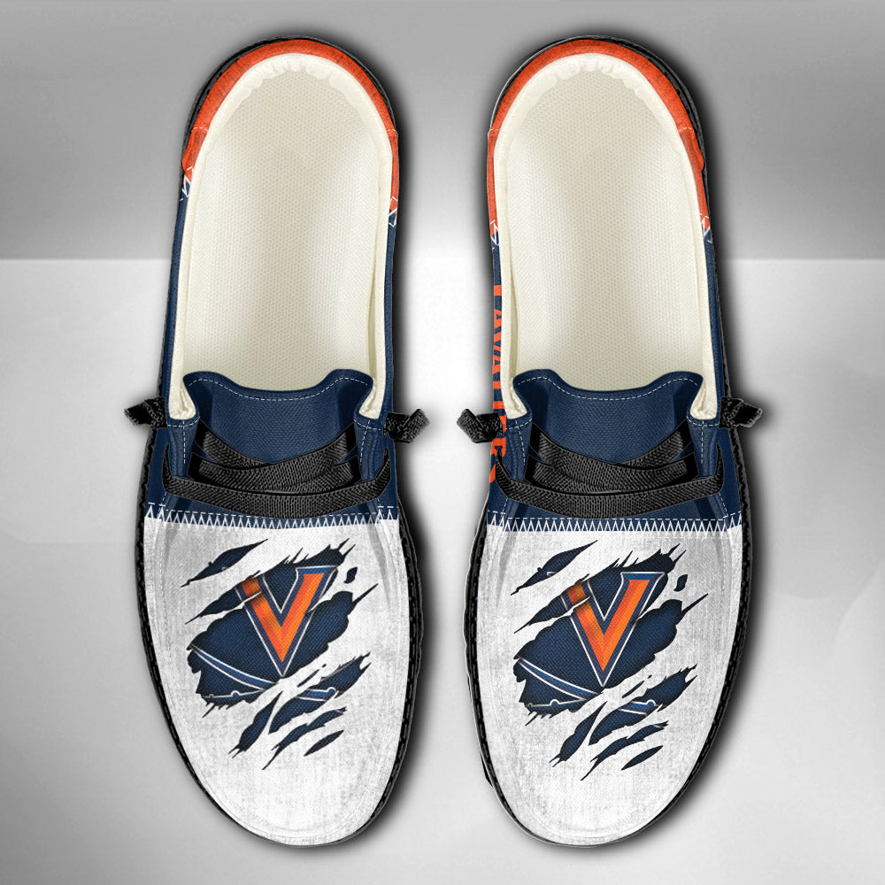 NCAA Virginia Cavaliers Custom Name Hey Dude Shoes 09 M79