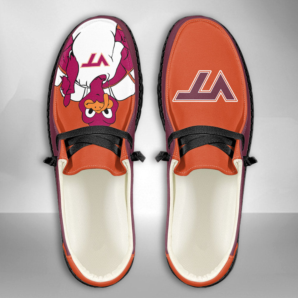 NCAA Virginia Tech Hokies - Custom Name Hey Dude Shoes 02
