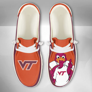 NCAA Virginia Tech Hokies - Custom Name Hey Dude Shoes 02