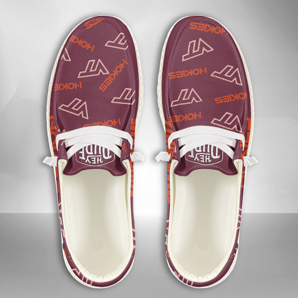 NCAA Virginia Tech Hokies - Custom Name Hey Dude Shoes X03