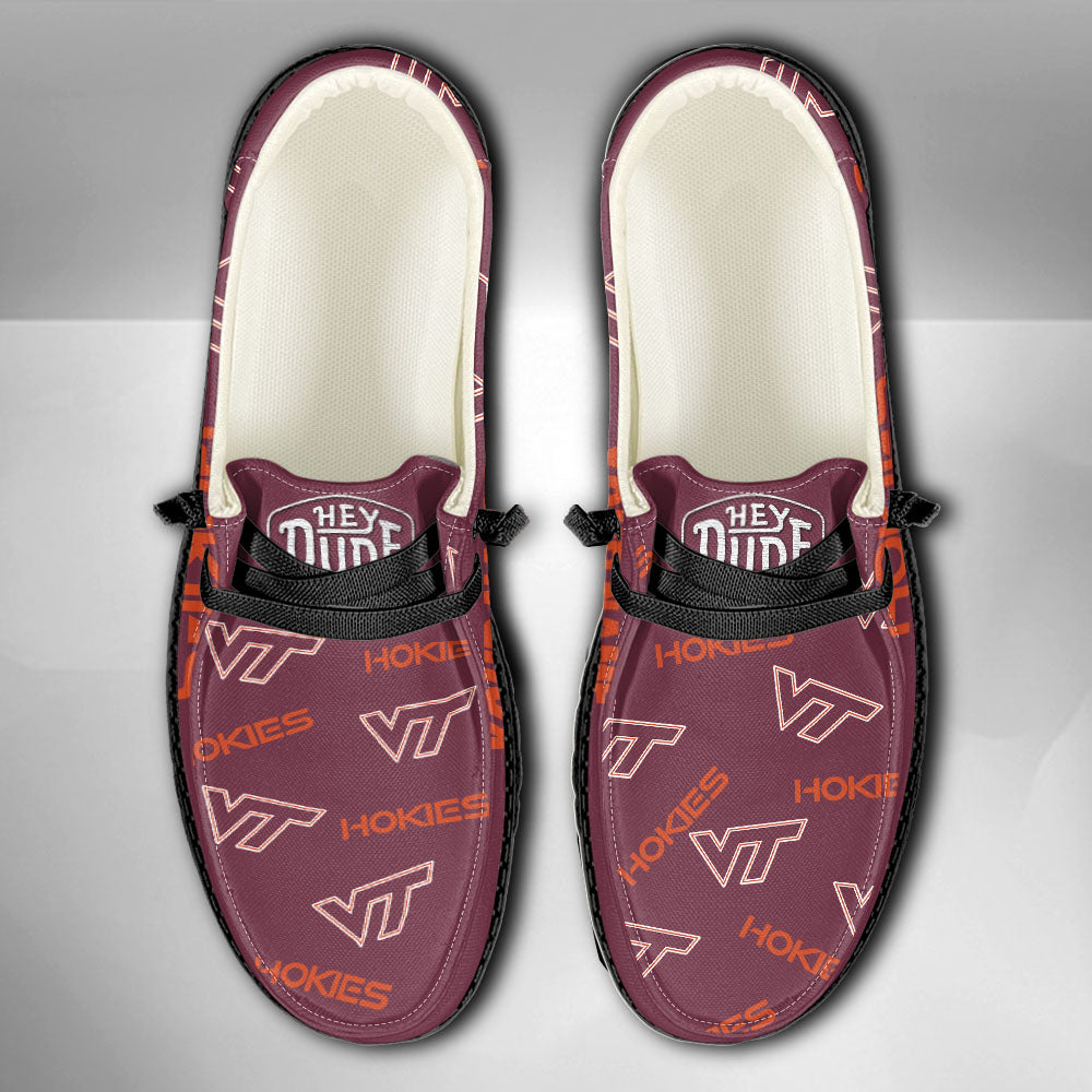 NCAA Virginia Tech Hokies - Custom Name Hey Dude Shoes X03