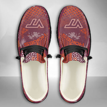 NCAA Virginia Tech Hokies Custom Name Hey Dude Shoes 03 M7