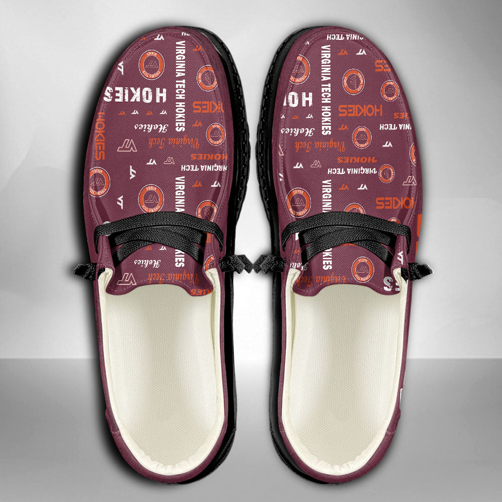 NCAA Virginia Tech Hokies Custom Name Hey Dude Shoes 06 M79