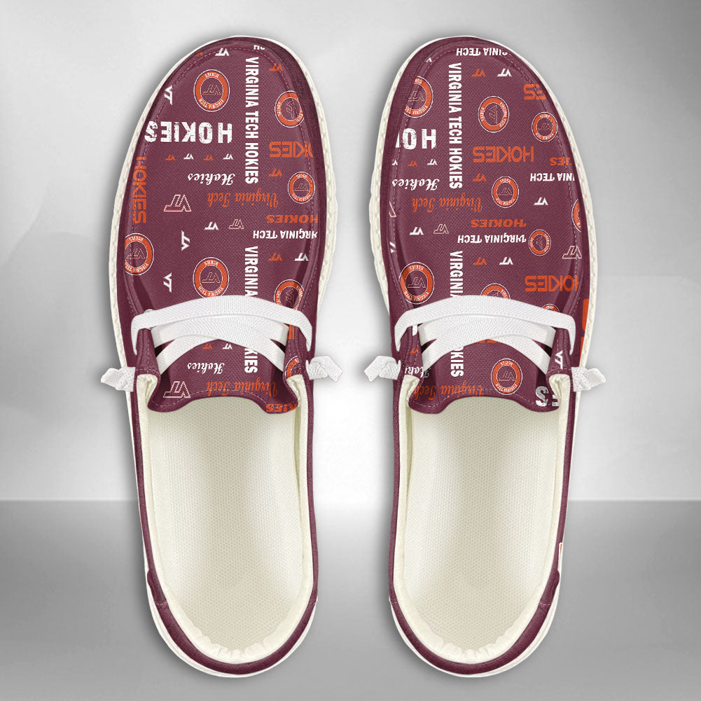 NCAA Virginia Tech Hokies Custom Name Hey Dude Shoes 06 M79