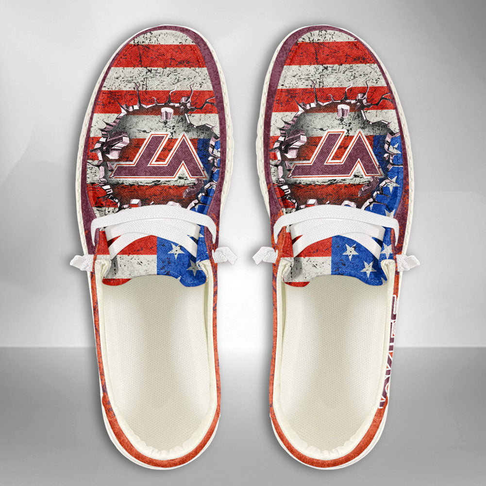 NCAA Virginia Tech Hokies Custom Name Hey Dude Shoes 07 M79