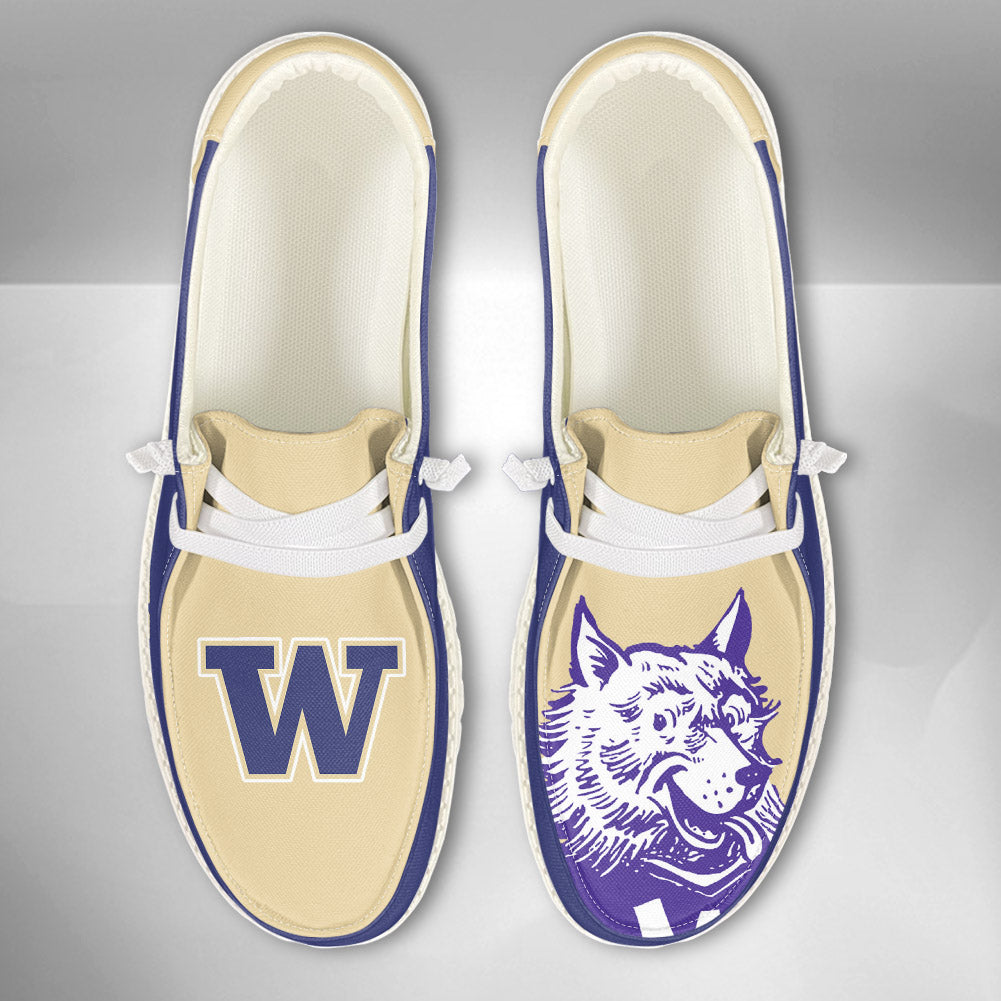 NCAA Washington Huskies - Custom Name Hey Dude Shoes 02