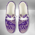 NCAA Washington Huskies Custom Name Hey Dude Shoes 03 M7
