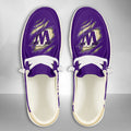 NCAA Washington Huskies Custom Name Hey Dude Shoes 06 M7