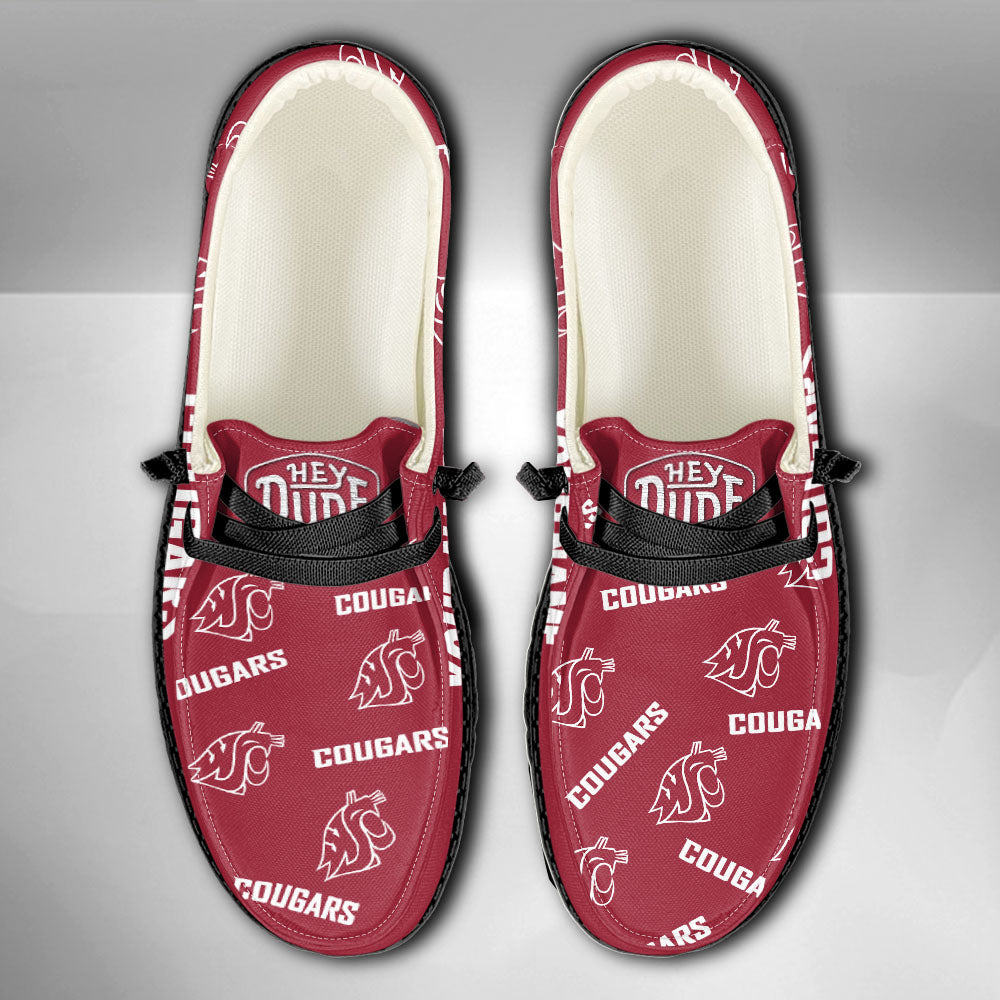 NCAA Washington State Cougars - Custom Name Hey Dude Shoes X03